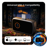Big Game Hunter's Pocket Portable THERMAL Smartphone "HEAT TRACK" Locator Attachment by GameTrace - Turns your phone into a Thermal Heat Locator Instantly!