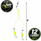 Bill McAllister's Bottoms "Up" Twin Hook"ers" Fishing Lures - 12 Lures Per Pack