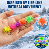 Ice Fishing "Star Urchin" Jigs (1/8 oz) - 30 Pack - NEW!