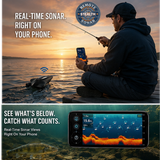 The "Stealth Fishing" SONAR Remote Controlled Portable Boat  w/ Enriched Wireless Sonar Data - New Arrival for 2026!