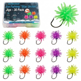 Ice Fishing "Star Urchin" Jigs (1/8 oz) - 30 Pack - NEW!