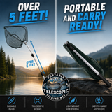 GP's "Portable" Telescopic Fishing Net - Folds Right Down From Over 5 Feet!