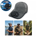 Outdoor 4 Life's Solar Powered "COOLING FAN" Baseball Cap - Keeps Your Face & Upper Body Cool!