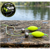 Bottoms "Up" Twin Hook"ers" Fishing Lures - 6 Lures Per Pack & They Glow!