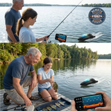 The "Stealth Fishing" SONAR Remote Controlled Portable Boat  w/ Enriched Wireless Sonar Data - New Arrival for 2026!