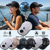 Outdoor 4 Life's Solar Powered "COOLING FAN" Baseball Cap - Keeps Your Face & Upper Body Cool!