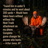 Big Game Hunter's THERMAL "Heat Track" Smartphone Attachment Locator by GameTrace - NEVER LOSE GAME After Hours Again!