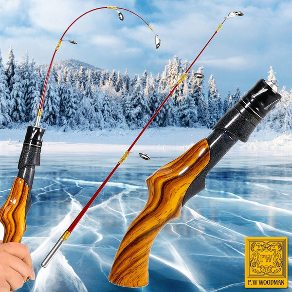 P.W. Woodman's "PISTOL" Grip LUXURY Ice Fishing Rod - Collectors Edition P.W. Woodman's "PISTOL" Grip LUXURY Ice Fishing Rod - Collectors Edition