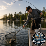 GP's "Portable" Telescopic Fishing Net - Folds Right Down From Over 5 Feet!