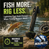 NEW - Magnetic HOOK TYER - Built-in Magnet holds the Hook while you tie!