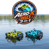 3-in-1 Remote Controlled "AERO-X 360 DRONE" - Land, Sea, & Air in One Amazing Machine!
