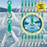 Ice Fishing Two Hook HANGING "SPLITTER" Designed For Jigging - Two Hooks, One Line, Better Odds - Value 50 Pack!