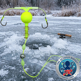 The OCTOPUS BUFFET JUNIOR "No Jigging Required" ICE Fishing Lures - 10 Lures Per Pack!