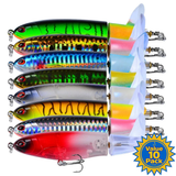 Top Water "360° Spinning Tail" Minnow - Value 10 Pack