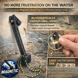 NEW - Magnetic HOOK TYER - Built-in Magnet holds the Hook while you tie!