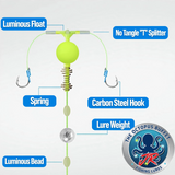 The OCTOPUS BUFFET JUNIOR "No Jigging Required" Fishing Lures - 10 Lures Per Pack!