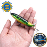 Top Water "360° Spinning Tail" Minnow - Value 10 Pack