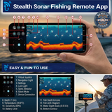 The "Stealth Fishing" SONAR Remote Controlled Portable Boat  w/ Enriched Wireless Sonar Data - New Arrival for 2026!