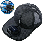 Outdoor 4 Life's Solar Powered "COOLING FAN" Baseball Cap - Keeps Your Face & Upper Body Cool!