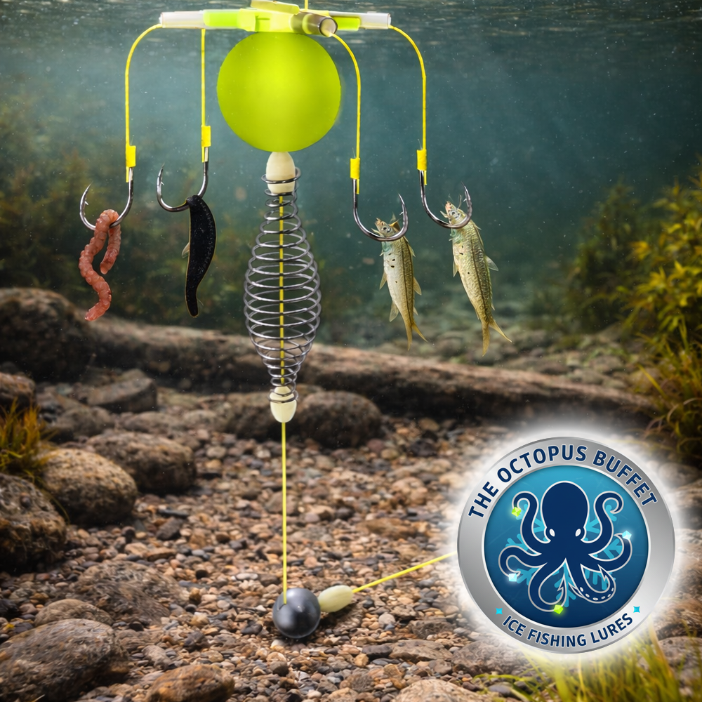 The OCTOPUS BUFFET "No Jigging Required" Ice Fishing Lures - 5 Lures P Thirsty Buyer Outdoors The OCTOPUS BUFFET "No Jigging Required" Ice Fishing Lures - 5 Lures P Thirsty Buyer Outdoors