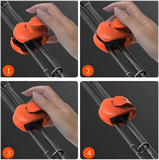 "Quick Clip" Deluxe Fishing Rod Holders w/ built in Dura Foam - 10 Pack