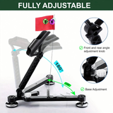 DELUXE 2-in-1 Ice Fishing Rod Holder w/ Tip-Up & Alarm Bells