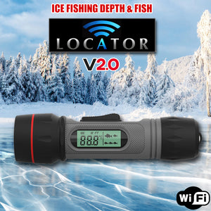 Pocket Portable "FLASH" Ice Fishing Locator V2.0 - 4 in 1 INSTANT LOCATOR - Know What's Below Before You Drill!