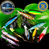 Top Water "360° Spinning Tail" Minnow - Value 10 Pack