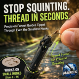 NEW - Magnetic HOOK TYER - Built-in Magnet holds the Hook while you tie!