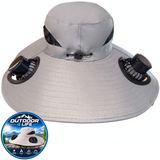Outdoor 4 Life's Solar Powered "COOLING FAN" Tilley/Bucket Hat - Keeps Your Face & Upper Body Cool!