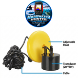 Ice Fishing "Hardwater Hunter" PRO FISH FINDER w/ Built-in Dual Sonar Setting (20° or 60° Transducer Mode)