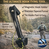 NEW - Magnetic HOOK TYER - Built-in Magnet holds the Hook while you tie!