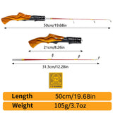 P.W. Woodman's "PISTOL" Grip LUXURY Ice Fishing Rod - Collectors Edition