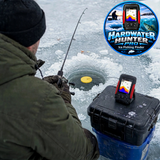 Ice Fishing "Hardwater Hunter" PRO FISH FINDER w/ Built-in Dual Sonar Setting (20° or 60° Transducer Mode)