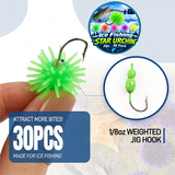 Ice Fishing "Star Urchin" Jigs (1/8 oz) - 30 Pack - NEW!