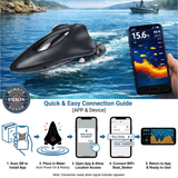 The "Stealth Fishing" SONAR Remote Controlled Portable Boat  w/ Enriched Wireless Sonar Data - New Arrival for 2026!