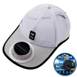 Outdoor 4 Life's Solar Powered "COOLING FAN" Baseball Cap - Keeps Your Face & Upper Body Cool!