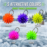 Ice Fishing "Star Urchin" Jigs (1/8 oz) - 30 Pack - NEW!