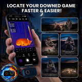 Big Game Hunter's Pocket Portable THERMAL Smartphone "HEAT TRACK" Locator Attachment by GameTrace - Turns your phone into a Thermal Heat Locator Instantly!