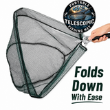 GP's "Portable" Telescopic Fishing Net - Folds Right Down From Over 5 Feet!