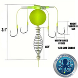 The OCTOPUS BUFFET "No Jigging Required" Ice Fishing Lures - 5 Lures Per Pack!