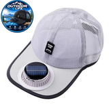 Outdoor 4 Life's Solar Powered "COOLING FAN" Baseball Cap - Keeps Your Face & Upper Body Cool!