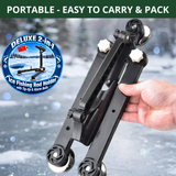 DELUXE 2-in-1 Ice Fishing Rod Holder w/ Tip-Up & Alarm Bells