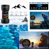 Pocket Portable Flash "ICE VIEW" Ice Fishing Depth Finder & Fish Depth Locator - READS THROUGH THE ICE!