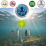 The OCTOPUS BUFFET "No Jigging Required" Fishing Lures - 5 Lures Per Pack!