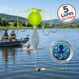 The OCTOPUS BUFFET "No Jigging Required" Fishing Lures - 5 Lures Per Pack!