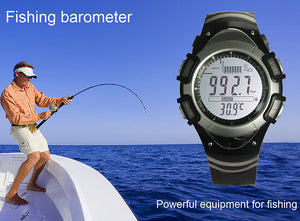 PRO Tour Fishing LCD Watch w/ Backlight - Barometer, Altimeter, Thermometer, Weather Forecast & More; All-in One! - Thirsty Buyer - 1