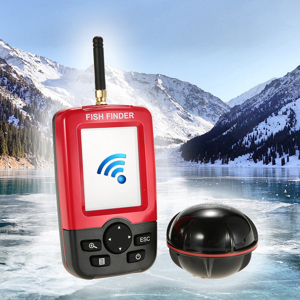 100m portable fish finder kayak fishing sonar smart wireless alarm