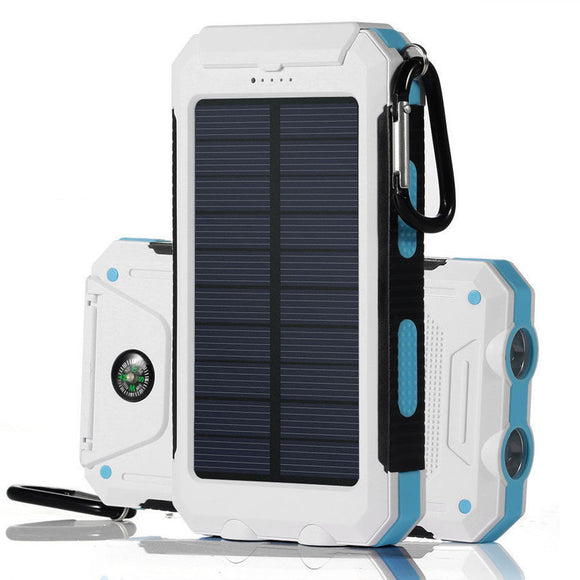 Solar Battery Dual Power-Bank CHARGER for SMARTPHONES - WaterProof w/ Built-in Lights & Compass - Thirsty Buyer - 11