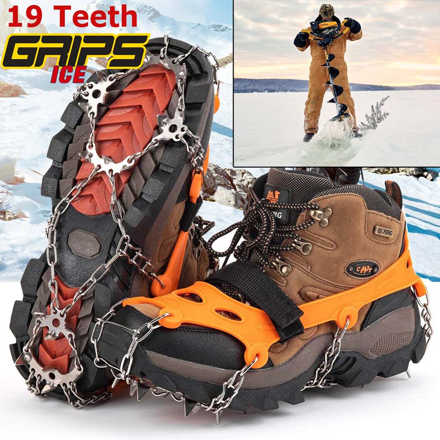 ICE FISHING BOOTS WITH BUILT IN CLEATS #icefishing #icefishingvideo  #icefishingtips 